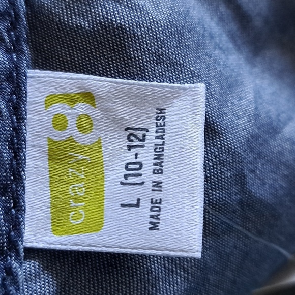 Crazy 8 girls size 10/12 or Large chambray tunic, new - Picture 4 of 5